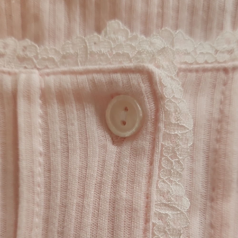 Miss Elaine | NWT Women's Light Pink Short Sleeve Embroidered Lace Nightgown 3X - Picture 8 of 12